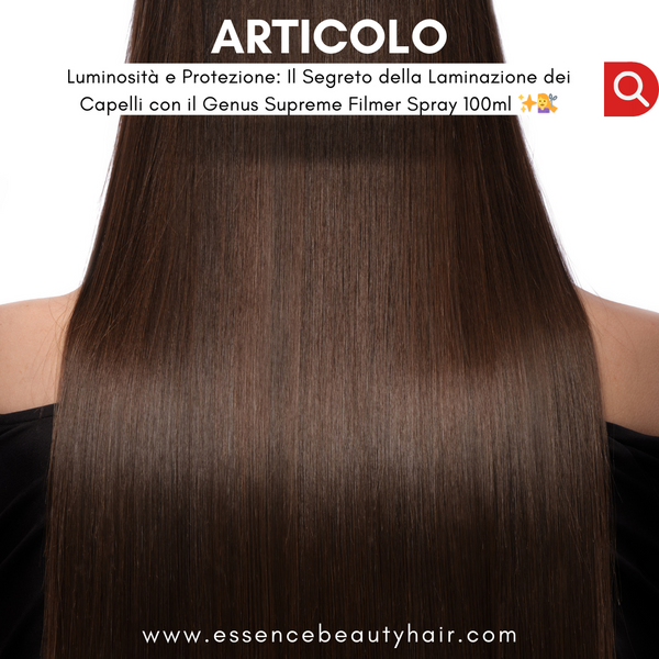 Luminosità e Protezione: Il Segreto della Laminazione dei Capelli con il Genus Supreme Filmer Spray 100ml ✨💇‍♀️